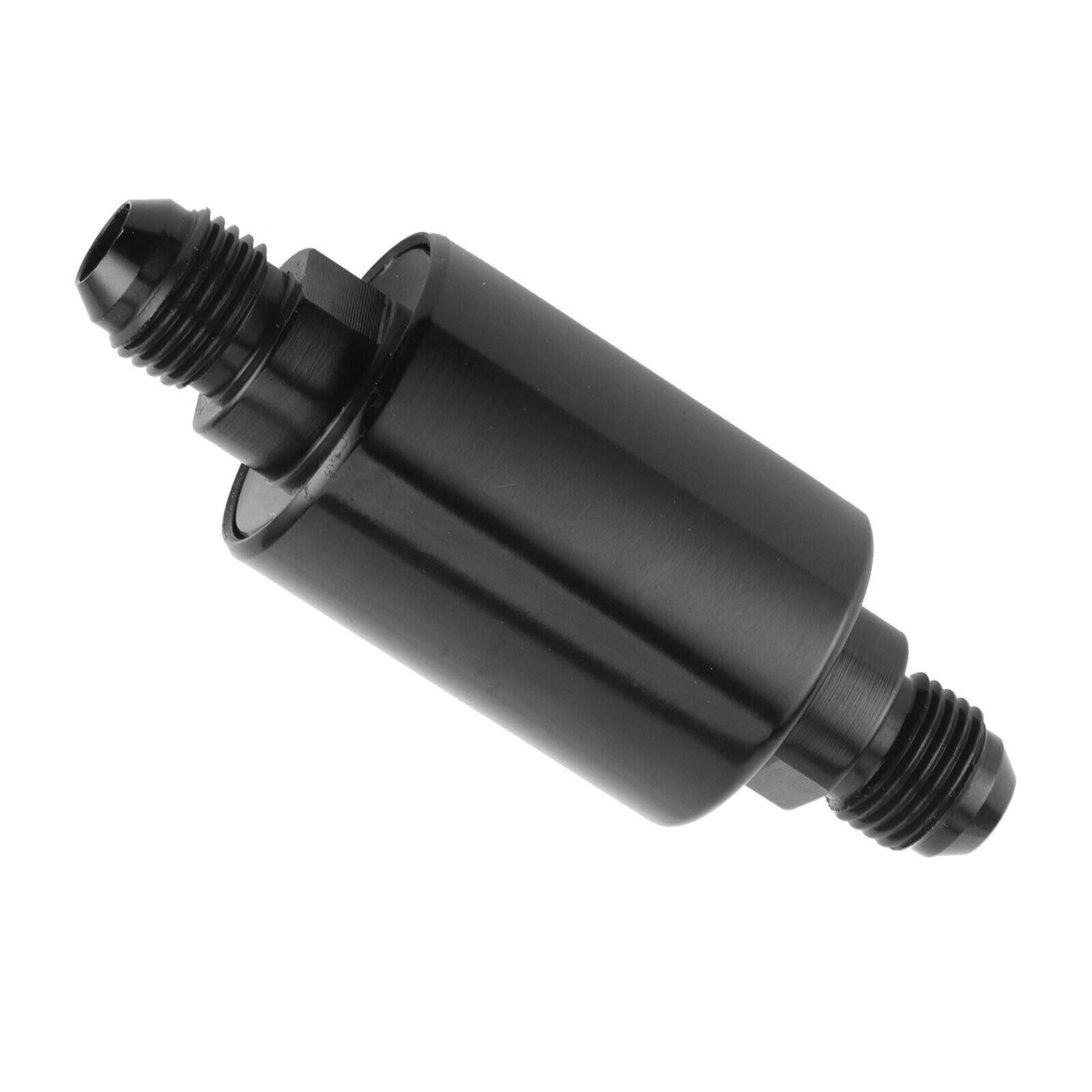 Universal -6AN Inline Fuel Filter High Flow 100 Micron Cleanable AN6 6AN Pair x2