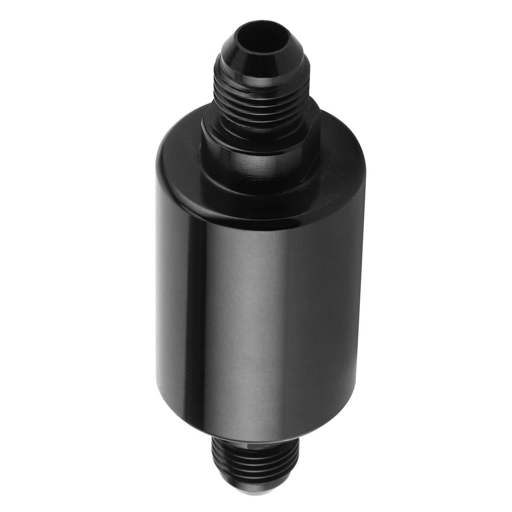 Universal -6AN Inline Fuel Filter High Flow 100 Micron Cleanable AN6 6AN Pair x2
