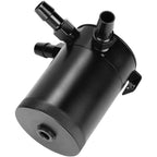 Universal 3-Port Oil Catch Can Reservoir Tank Black, 2 Inlet 1 Outlet