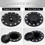 160mm Billet Aluminum Easy Fill Fuel Cell Gas Cap with 12 Hole Cell Bung Replace