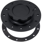 160mm Billet Aluminum Easy Fill Fuel Cell Gas Cap with 12 Hole Cell Bung Replace
