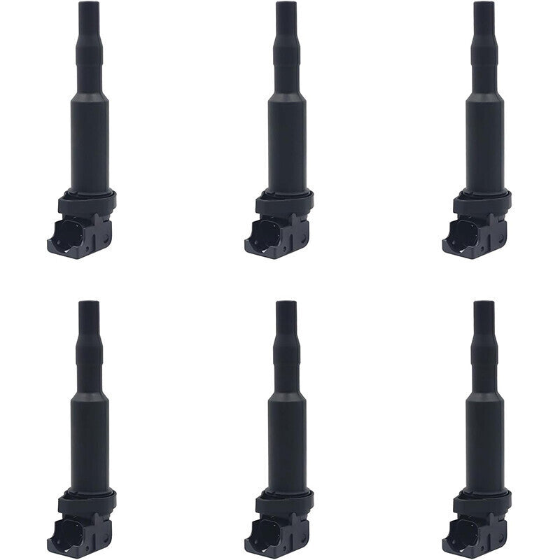 6 Ignition Coil and Spark Plugs Pack for BMW 128i 325i 328i UF592 0221504470