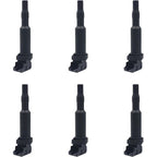 6 Ignition Coil and Spark Plugs Pack for BMW 128i 325i 328i UF592 0221504470