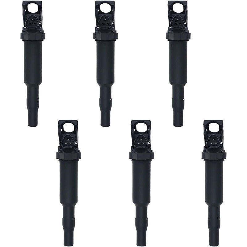 6 Ignition Coil and Spark Plugs Pack for BMW 128i 325i 328i UF592 0221504470