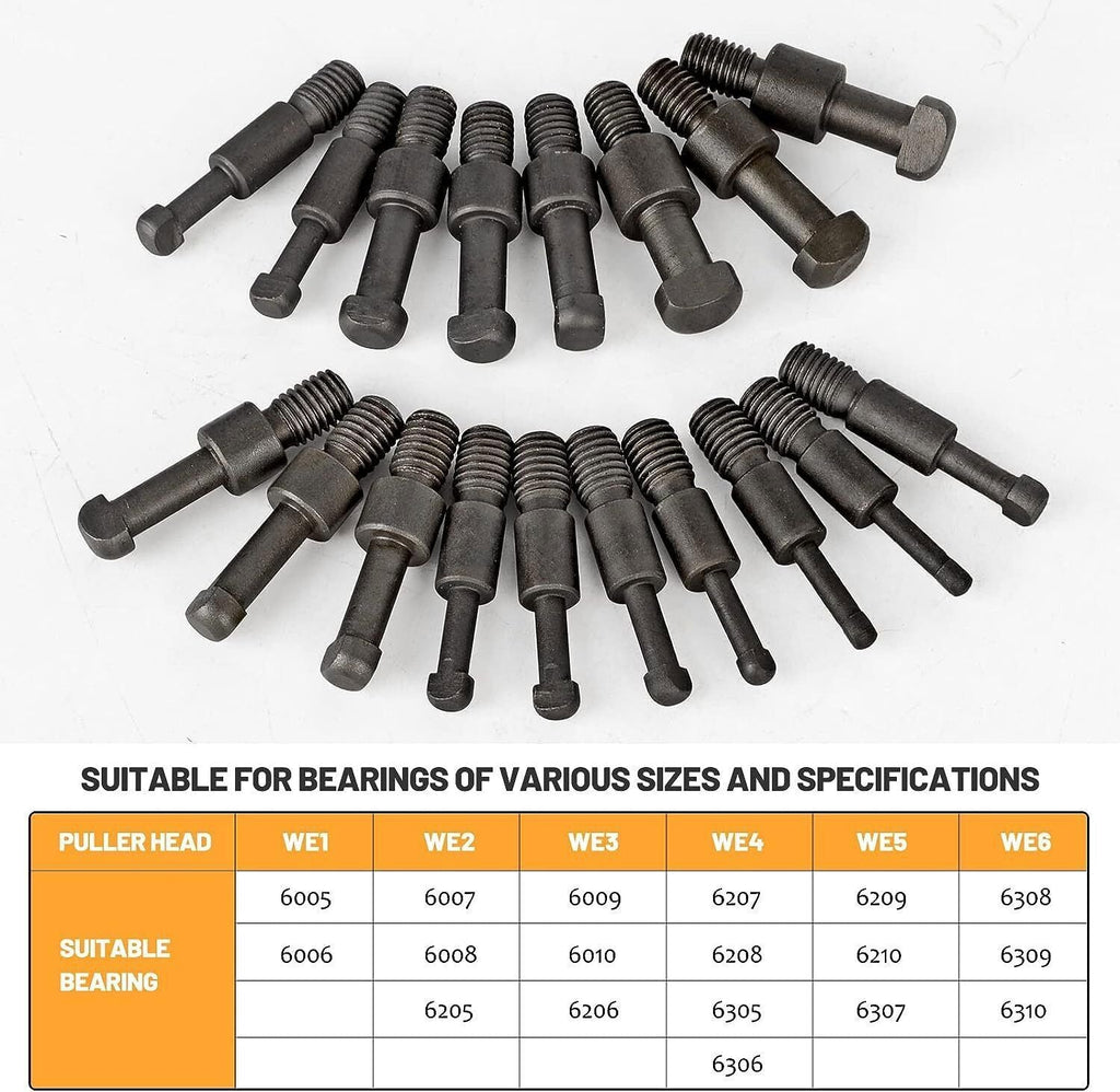 21 in1 Bearing Disassembly Puller Inner Hole Removal Tool Three-jaw Puller Set