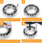 21 in1 Bearing Disassembly Puller Inner Hole Removal Tool Three-jaw Puller Set