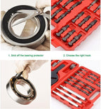 21 in1 Bearing Disassembly Puller Inner Hole Removal Tool Three-jaw Puller Set