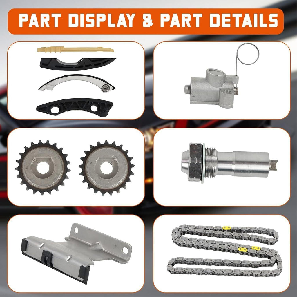 Timing Chain Kit & Water Pump For 08-13 Chevrolet Equinox Buick Verano 2.4L DOHC