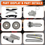 Timing Chain Kit & Water Pump For 08-13 Chevrolet Equinox Buick Verano 2.4L DOHC