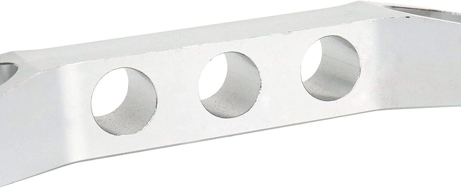 Heavy Duty Battery Tie Down Bracket Sliver + 10 Inch J-Hooks Accessoriess