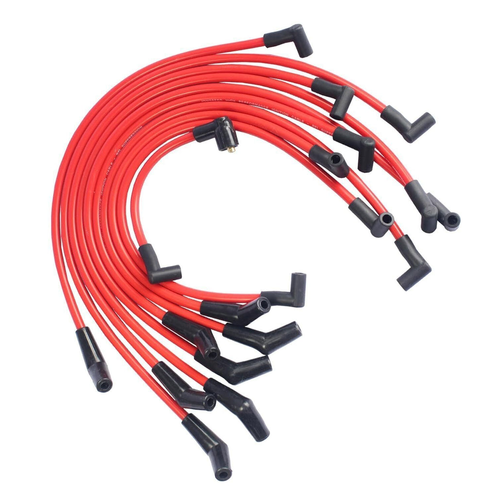 Red 10.5mm Spark Plug Wire Set for 1969-1995 Ford Mustang F-150 V8 5.0L 5.8L New