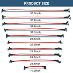 Red 10.5mm Spark Plug Wire Set for 1969-1995 Ford Mustang F-150 V8 5.0L 5.8L New