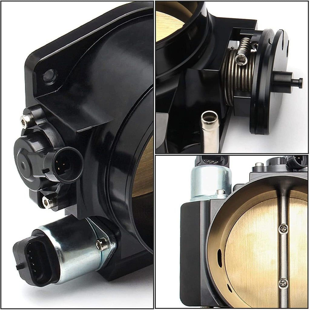 92mm Throttle Body & TPS IAC Throttle Cable Bracket for LSX LS LS1 LS2 LS7