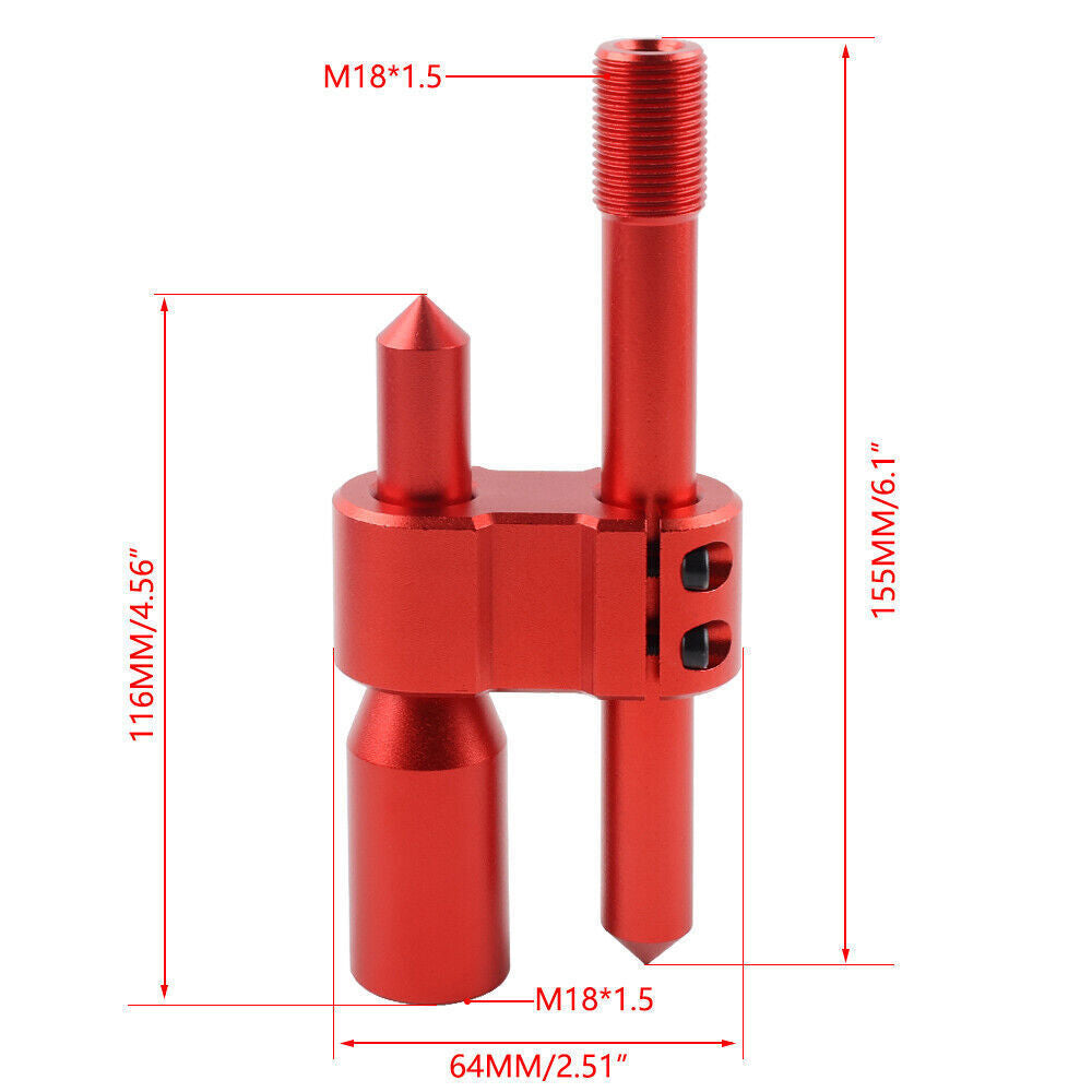 6" H Type Shift Knob Extender Adjustable Lever Gear Shifter Extension Universal