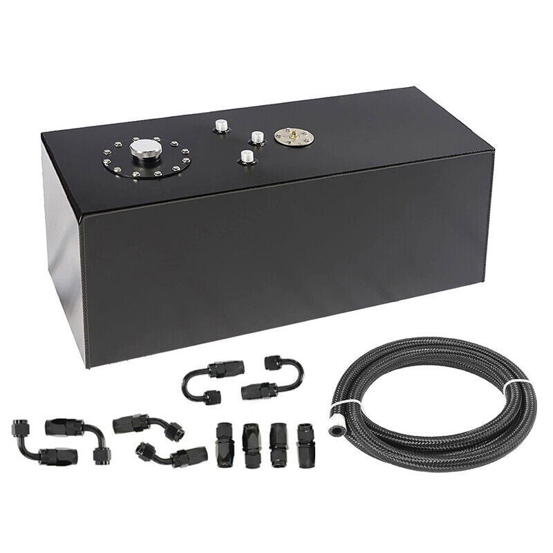 19 Gallon Fuel Tank Aluminum Race Fuel Cell Gas Tank w/ Cap & Level Sender