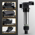 6x Ignition Coil & Iridium Spark Plug Packs For Cadillac GMC Chevy Buick UF569