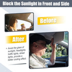 Pair Sun Visor Left & Right Side Without Sunroof Gray For Toyota Camry 2007-2011