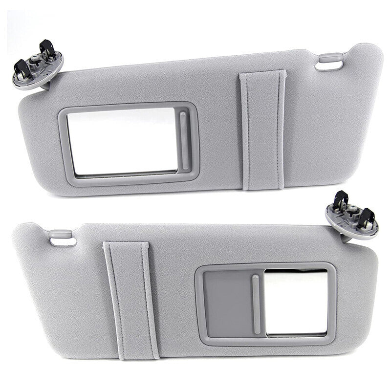 Pair Sun Visor Left & Right Side Without Sunroof Gray For Toyota Camry 2007-2011