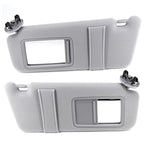 Pair Sun Visor Left & Right Side Without Sunroof Gray For Toyota Camry 2007-2011