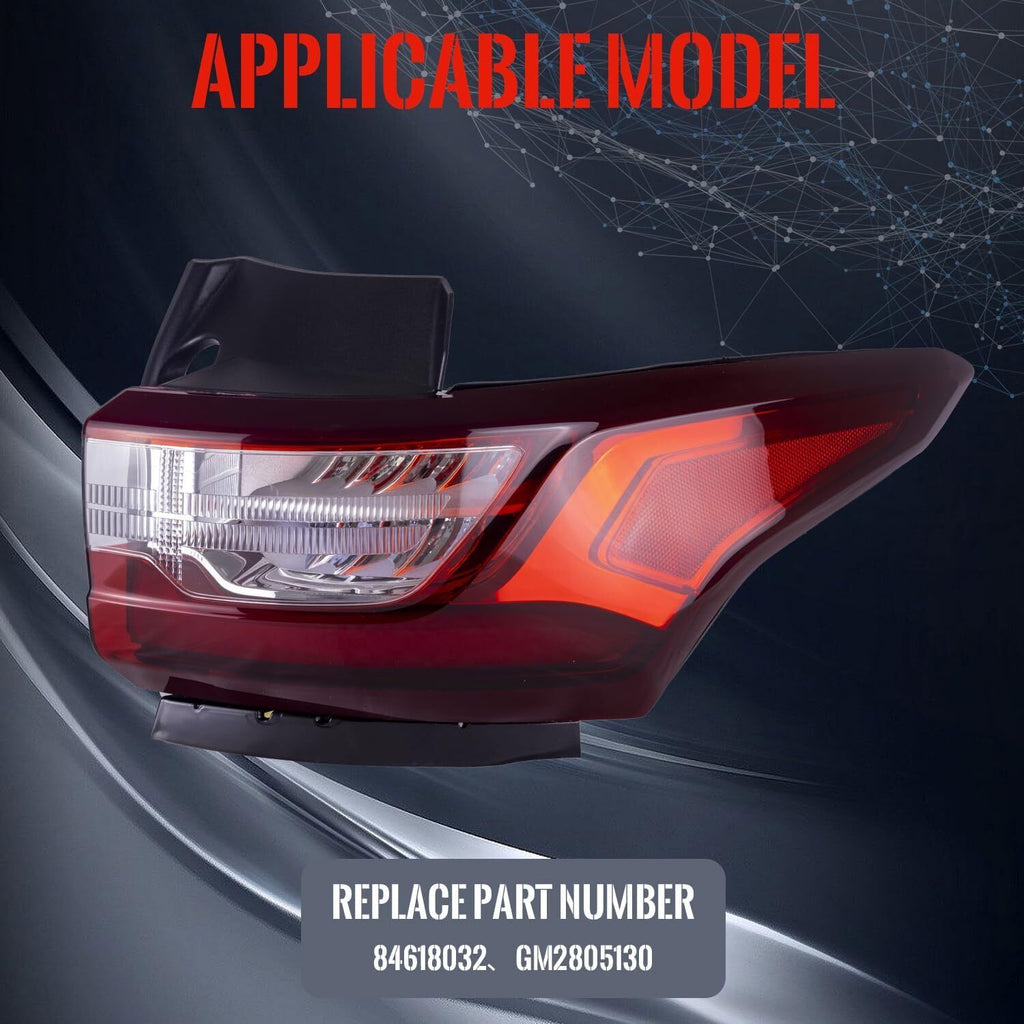 LED Right Passenger Tail Light Rear Lamps For Chevy Traverse 2018-2020 84618032