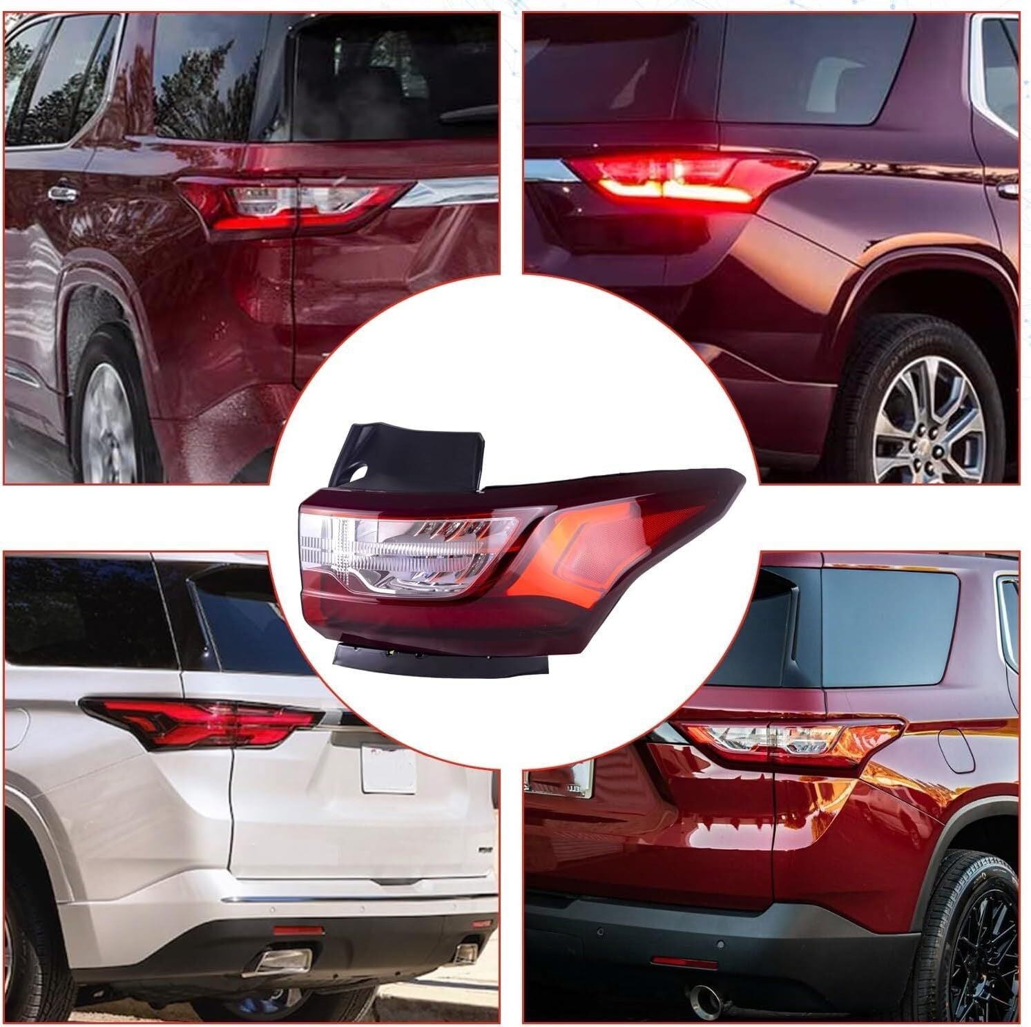 LED Right Passenger Tail Light Rear Lamps For Chevy Traverse 2018-2020 84618032