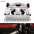 2.5" Universal Aluminum Turbo Intercooler Elbow Pipe Kit + Silicone Hose + Clamp