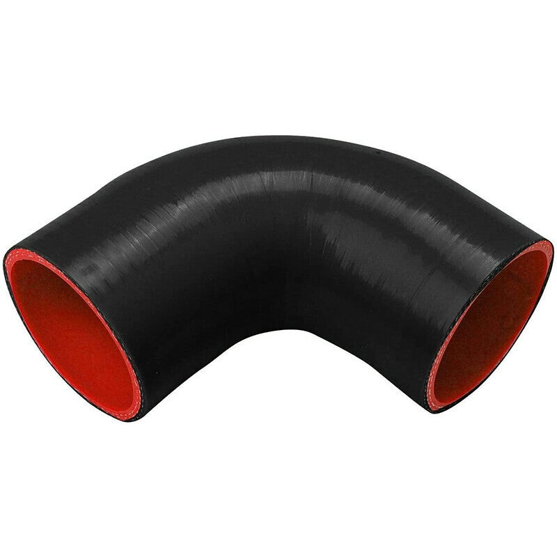 2.5" Universal Aluminum Turbo Intercooler Elbow Pipe Kit + Silicone Hose + Clamp