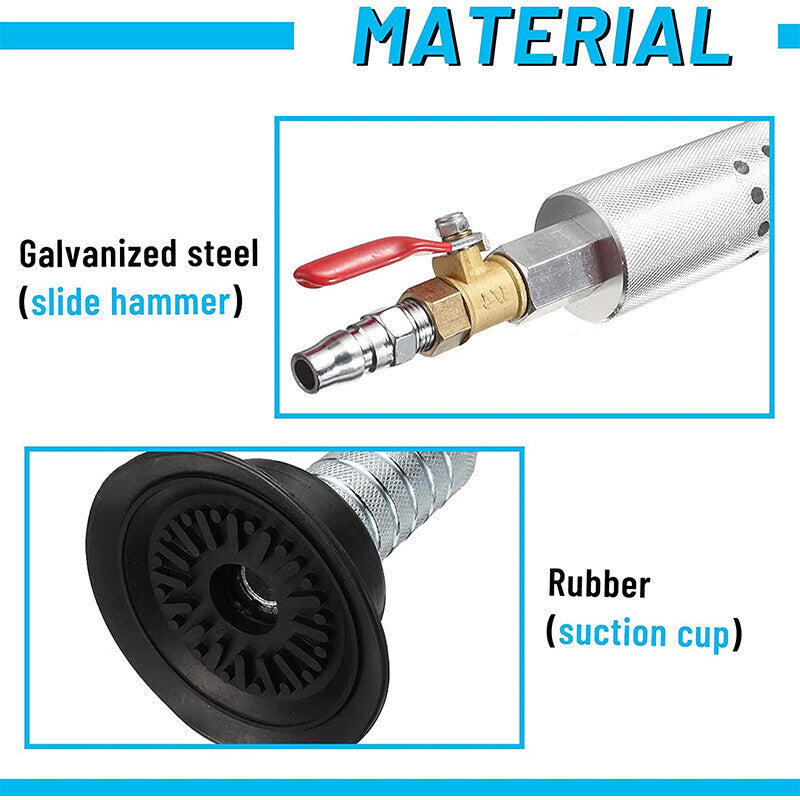Air Pneumatic Suction Dent Puller Slide Hammer Pulling Car Body Repair Work Tool