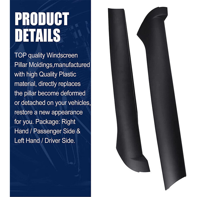 FOR LAND ROVER DISCOVERY 2 1999-2004 2003 PAIR WINDSCREEN PILLAR MOLDINGS TRIM