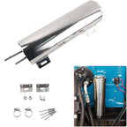 3"x10" Universal Radiator Overflow Tank Steel Coolant Overflow Tank 32 OZ