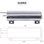3"x10" Universal Radiator Overflow Tank Steel Coolant Overflow Tank 32 OZ