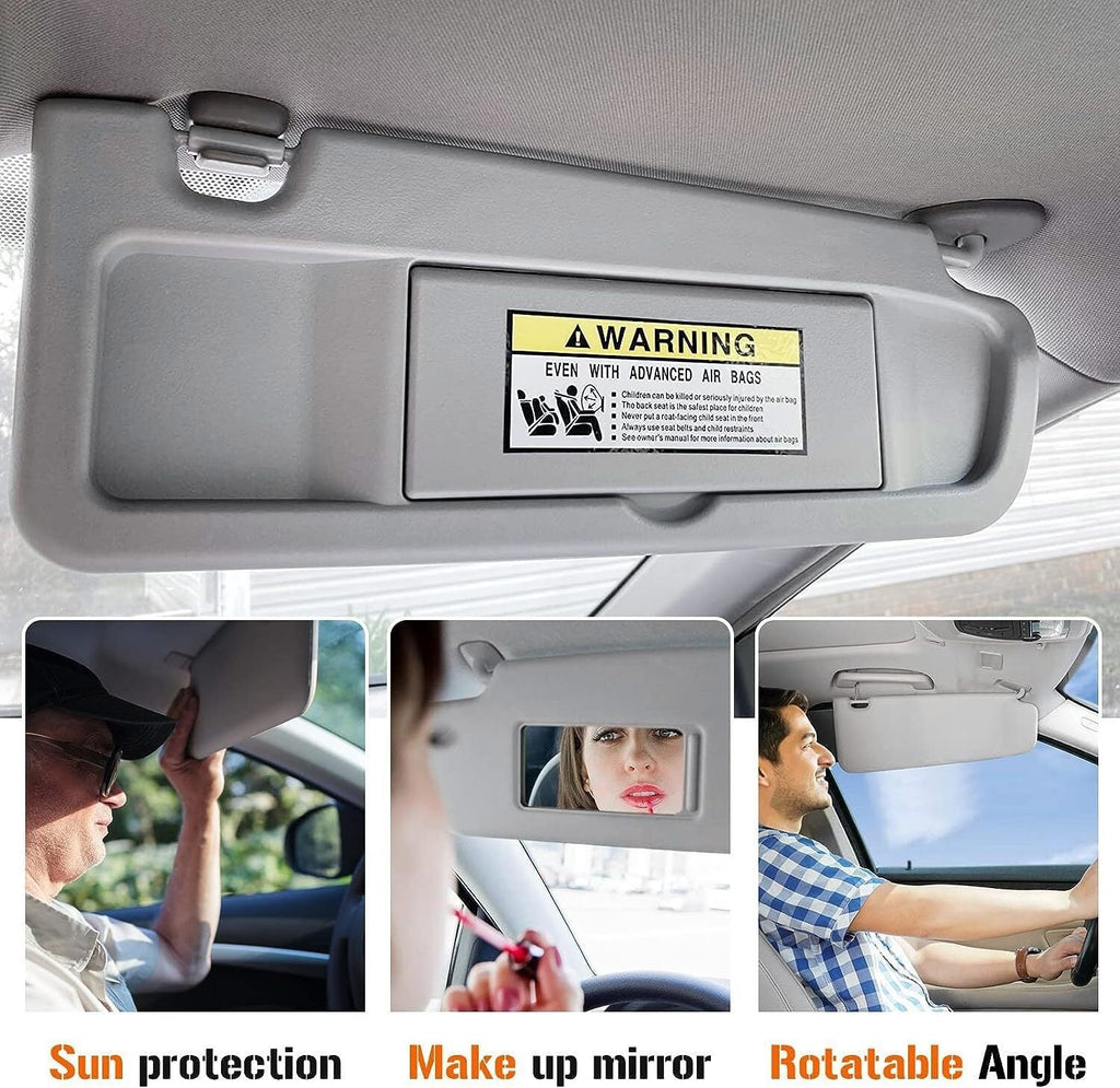 Passenger Side RH Sun Visor For Honda Civic 2006 2007 2008 2009 2010 2011 Grey