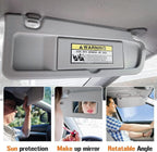 Passenger Side RH Sun Visor For Honda Civic 2006 2007 2008 2009 2010 2011 Grey