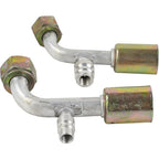 AC Fitting Set #8 and #10 Female Oring Beadlock 90 Degree & R134a pressure valve