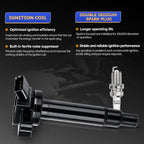 8X Ignition Coil+Iridium Spark Plug Pack for Toyota Tundra Sequoia 4.7L V8 UF230