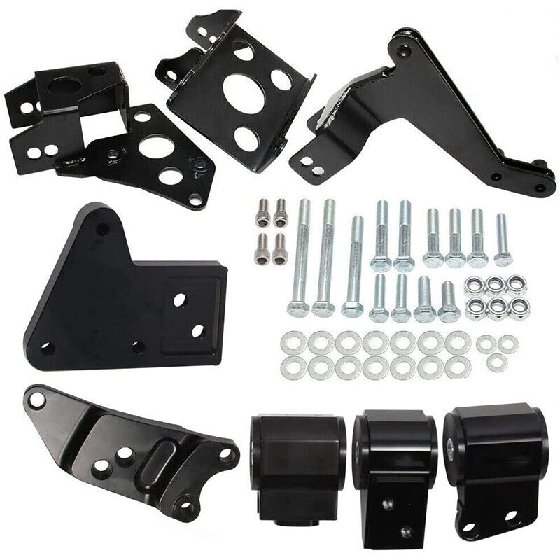 Engine Mount Bracket Kit For K-Swap EK Chassis 96-00 Civic K20 K24 K-Series