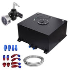 20 GALLON/78L ALUMINUM FUEL CELL TANK+FEED LINE KIT+PRESSURE REGULATOR