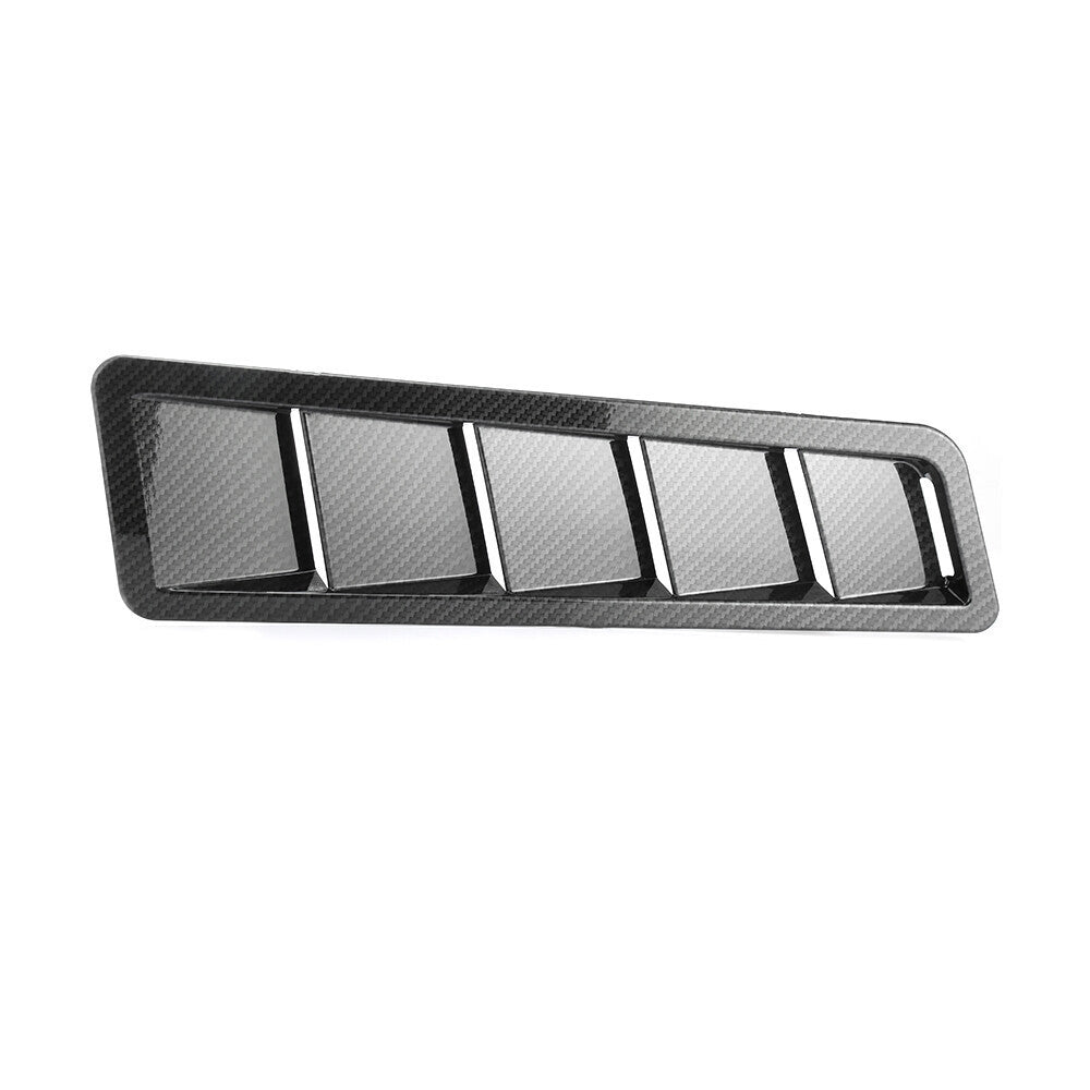 1 Pair Car Bonnet Louver Hood Air Vent Grille Panel Scoop Carbon Fiber Universal