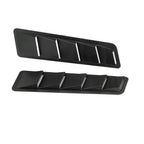 1 Pair Car Bonnet Louver Hood Air Vent Grille Panel Scoop Carbon Fiber Universal