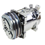 A/C Compressor  Fit for Sanden 508 Style 8-Groove Serpentine Belt HC5004C Sliver