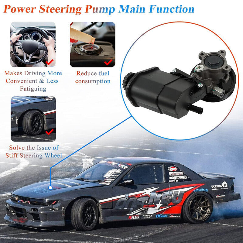 Power Steering Pump w/ Pulley & Reservoir for Dodge Ram 1500  Durango Chrysler