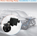 Power Steering Pump w/ Pulley & Reservoir for Dodge Ram 1500  Durango Chrysler