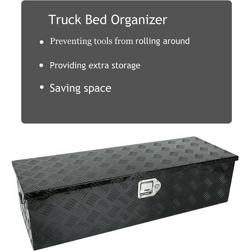 39 X 13 X 10 Truck Bed Tool Aluminum Heavy Duty for Pickup Truck Bed RV Trailer