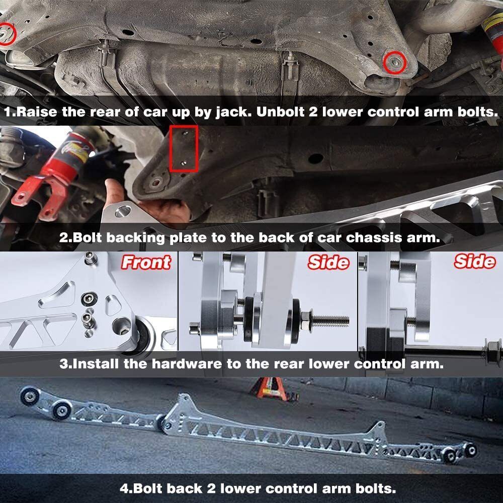 Fit for 92-95 Honda Civic CRX 94-01 Acura Integra Rear Lower Control Arm