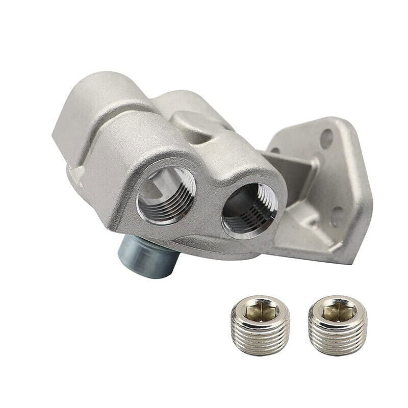 24770 Diesel Fuel Filter Remote Mount Base Fit For CAT 1R-0749 1R-0750 US