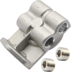 24770 Diesel Fuel Filter Remote Mount Base Fit For CAT 1R-0749 1R-0750 US