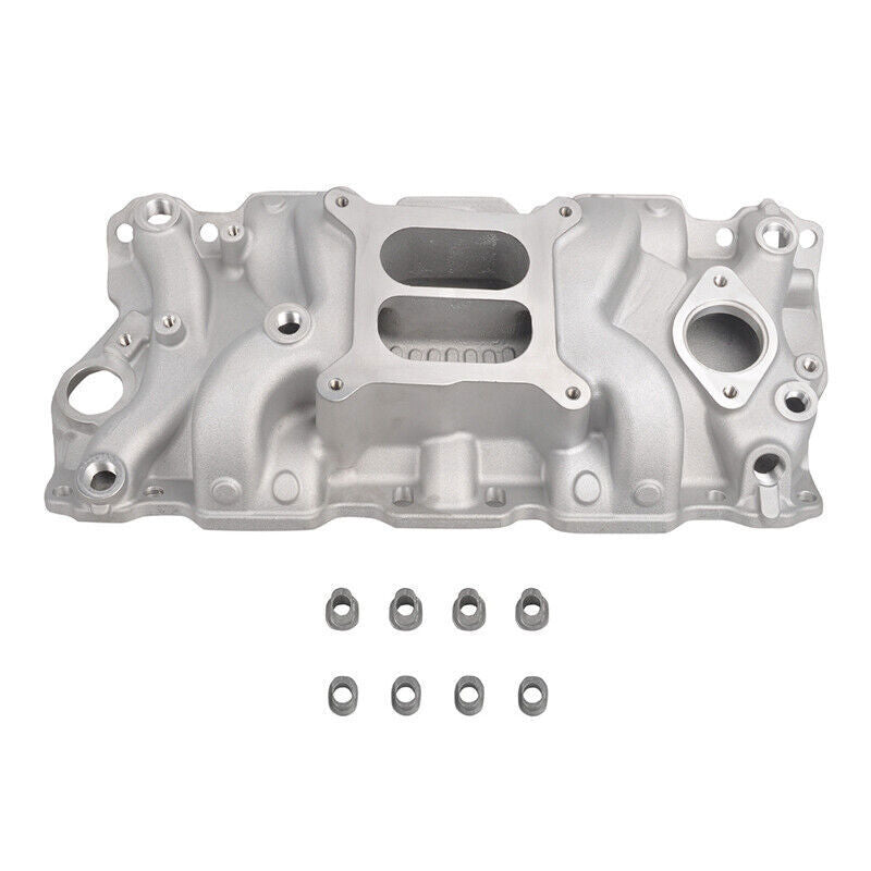 Aluminum Dual Plane Intake Manifold Fit for Chevy 350 1955-1995 Small Block