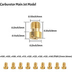 40pcs Carburetor Main Jet Slow Pilot Jet Kit for PWK Keihin OKO CVK Carb Gold