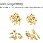 40pcs Carburetor Main Jet Slow Pilot Jet Kit for PWK Keihin OKO CVK Carb Gold
