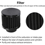 Universal Oil Catch Can Kit Reservoir Baffled Tank with Breather Filter Aluminum